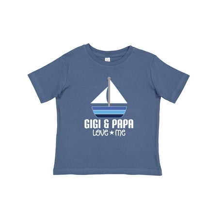 

Inktastic Gigi and Papa Love Me Boys Grandson Gift Baby Boy T-Shirt