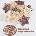 thumbnail image 4 of thovorrnl Decorative Balls for Bowls, 15pcs Wicker Rattan Star Ornaments Balls Bowl Fillers for Christmas Tree Craft Party Wedding Table Home Decor, 4 of 7