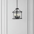 thumbnail image 3 of SAFAVIEH Navassa 5-Light LED Black Iron Pendant Light with Shade, 3 of 7
