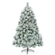 thumbnail image 2 of Costway 180 cm Árbol de Navidad Artificial Nevado Árbol Decoración Festiva con Bisagras y Base de Metal Agujas de Pino de Borra, 2 of 7