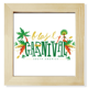 thumbnail image 1 of Hula mascara elemento Sur Pantalla de escritorio de pared de fotograma cuadrado, 1 of 4