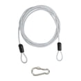 thumbnail image 1 of Cable de Seguridad Uxcell Trenzado de Acero Inoxidable Recubierto de PVC con Doble Lazo para Equipaje de Viaje Candado de Bicicleta Transparente 8 ft x 3/16"(4mm), 1 of 7