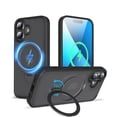 thumbnail image 1 of Funda TaeliorTech para iPhone 16 compatible con MagSafe anillo giratorio 360 proteccion militar, 1 of 5