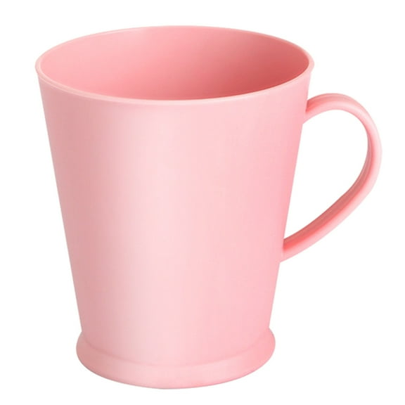 Bathroom Tumbler Cup with Handle, Plastic Drinking Cups Toothbrush Mugs for Couples