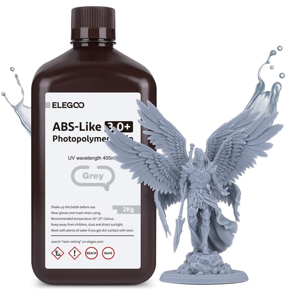 Impresora 3D de resina ELEGOO ABS-Like 3.0 Plus gris, 2 kg
