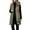 Blackish Green, variant on Lightweight Long Quilted Winter Vest for Women Warm Hooded Sleeveless Puffer Jacket Windproof Outerwear Waistcoat Coat with Pockets Orange