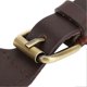 thumbnail image 4 of 1Pc Bag Buckle Lock Cow Split Leather DIY Hand Made Hardware Accessories with Bronze Fittings(Brown ), 4 of 4