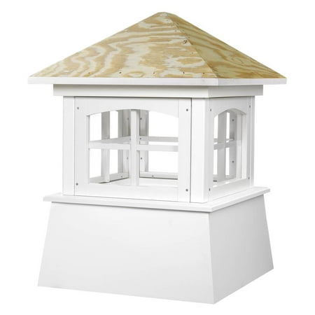 Brookfield Cupola in White and Natural Finish (18 in. L x 18 in. W x 25 in. H (35 lbs.))