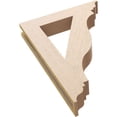 thumbnail image 6 of Ekena Millwork 3 1/2"W x 20"D x 28"H Funston Traditional Rough Cedar Woodgrain TimberThane Bracket, Primed Tan, 6 of 6