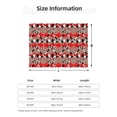 thumbnail image 2 of Throw Blanket for Couch Sofa and Bed, Hockey With Maple Leaves Soft Plush Throw Blanket, Fuzzy Cuteness Comfy Warm Washable Flannel Blanket Throws for All Season, 2 of 8