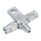 thumbnail image 4 of Acoplamiento en T para tubería de freno, AN-3 Acoplamiento en T para manguera de freno Conector en T para manguera de freno Accesorio en T para manguera de freno Rendimiento de primera, 4 of 9