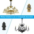 thumbnail image 7 of Uxcell 33 x 16mm  Lamp Finials Caps Knob, Solid Lamp Shade Top Decoration Screw Cap Nuts, Red Bronze 2 Set, 7 of 7