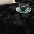thumbnail image 6 of Softlife Stylish Soft Shaggy Velvet Carpet for Living Room/Bedroom, Fluffy Rugs,8' x 10',Black, 6 of 7