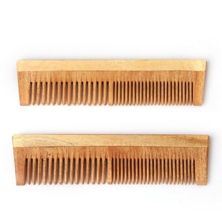 Natural Pure Neem Wood & Sheesham wood Comb For Hair Growth, Anti Dandruff  US