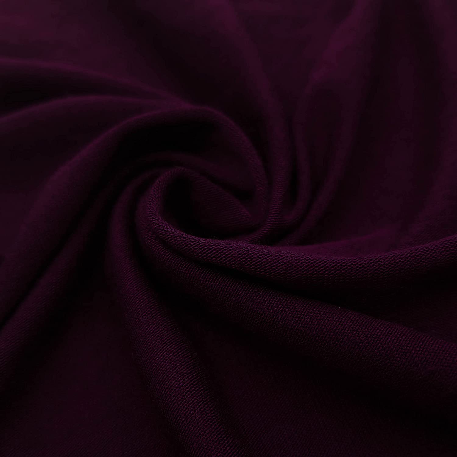 FREE SHIPPING!!! Plum Ultra-Heavy Weight Rayon Spandex Jersey Knit Stretch  Fabric, DIY Projects by the Yard