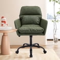 thumbnail image 2 of New Artificial leather, PU leather, black base, adjustable in height, suitable for office, bedroom, dressing table and other environments. An office chair.Green, 2 of 9