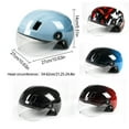 thumbnail image 4 of Seitruly Casco de scooter, regalo dulce multicolor, suministros de ciclismo, sin carga, película interior flexible, sombrero de seguridad, grafiti Teléfono y Comunicación Negro rojo, 4 of 6