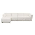 thumbnail image 5 of Rockport Modular White Microfiber 4-Piece Living Room Sofa Set, 5 of 5