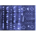 thumbnail image 1 of Ahgly Company Indoor Rectangle Solid Blue Modern Area Rugs, 5' x 8', 1 of 4