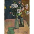 thumbnail image 2 of Paul Gauguin 19x24 Black Ornate Framed Double Matted Museum Art Print Titled: Roses and Statuette (1889), 2 of 5