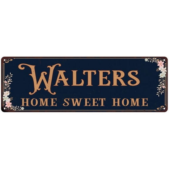 WALTERS Home Sweet Home Victorian Look Gift 6x18 Metal Sign 206180046674