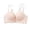 C-Pink, variant on PLHWHYQ Solid Color Seamless Racerback Bra with Front Closure & Adjustable Straps, Comfort Lightweight Support Everyday Push-Up Bra for Women C-Pink S