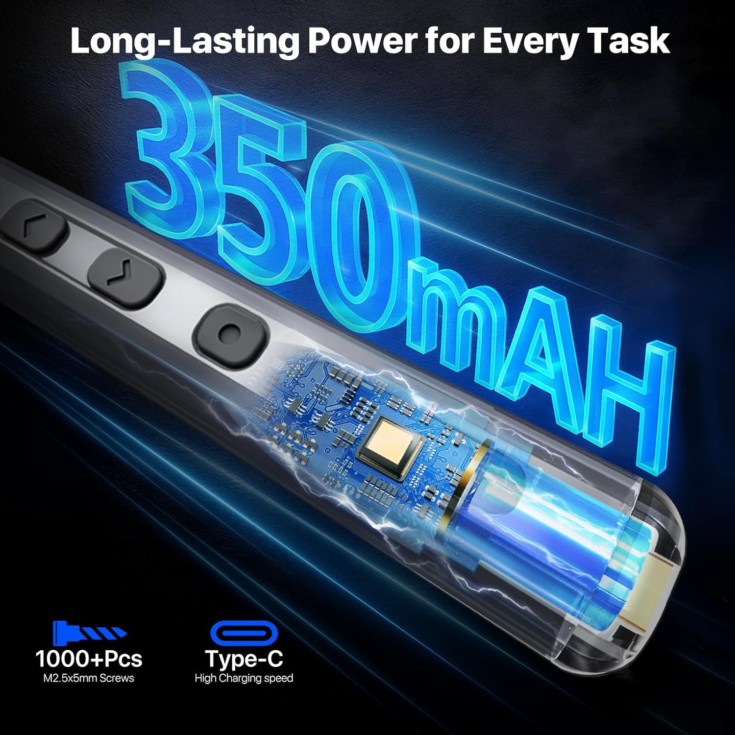 Xl-Kang 68in1 Mini Electric Screwdriver, [Super Durable] Magnetic Power Precision Screw driver Set, Rechargeable Tiny Cordless Repair Tool Kit, for Eyeglass, Watch, Computer, Ring Doorbell,Mor