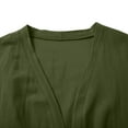 thumbnail image 4 of Fall Outfits For Women 2025 Casual Cotton Linen Solid Color Breathable Cardigan, Button Down, Daily & Outdoor Wear 1PC, Green 2XL, Size S-2XL, 4 of 9