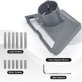 thumbnail image 2 of Para El Adaptador La Tubería Starlink Gen 3 Contagio Del Techo Montaje Conector Poste (gris), 2 of 8