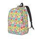 thumbnail image 1 of Disketp colorful easter eggs print Canvas Backpack Lightweight Travel Daypack Student Rucksack Laptop Backpack-Small, 1 of 5