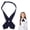 Navy Blue, variant on Uniform Girls Tie, Adjustable Tie, Tie for Girl Boy School Uniform