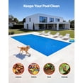 thumbnail image 6 of VEVOR Solar Pool Cover, 36x18ft Rectangle Pool Bubble Cover, 8 Mil Pools Solar Blanket with Bubble & PE Material, Daytime Heat Absorption, Nighttime Heat Retention, Heat Retaining Solars Covers, Blue, 6 of 9