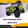 thumbnail image 2 of Rodillo de la dirección de metal Brazo de la varilla de arrastre de los extremos 1/12 Reemplazo de las piezas de la modificación del camión de escalada del rastreo para MN D90 99S PURPLE 2 PIEZAS kenally FN001386-07, 2 of 7
