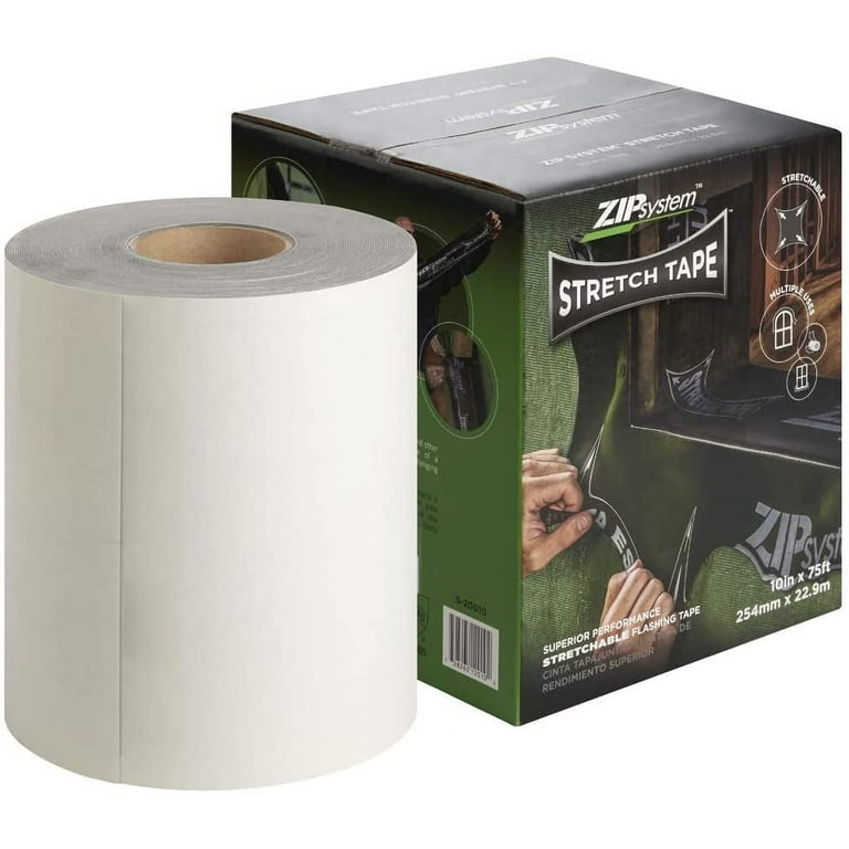 ZIP System Huber Stretch Tape | Self-Adhesive Flexible Flashing for  Doors-Windows (10 x 75')