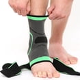 thumbnail image 5 of Tobillera Banda de compresión Soporte para tendón de Aquiles Férula Protección contra esguinces (A Green M (Size 35-37)) Rojo Verde, 5 of 5