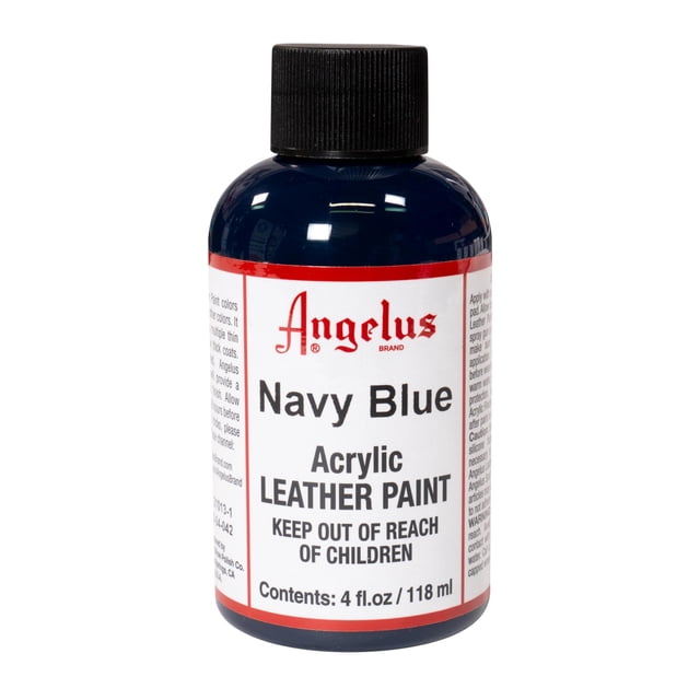 Pintura acrílica para cuero Angelus, 118 ml (paquete de 1), azul marino