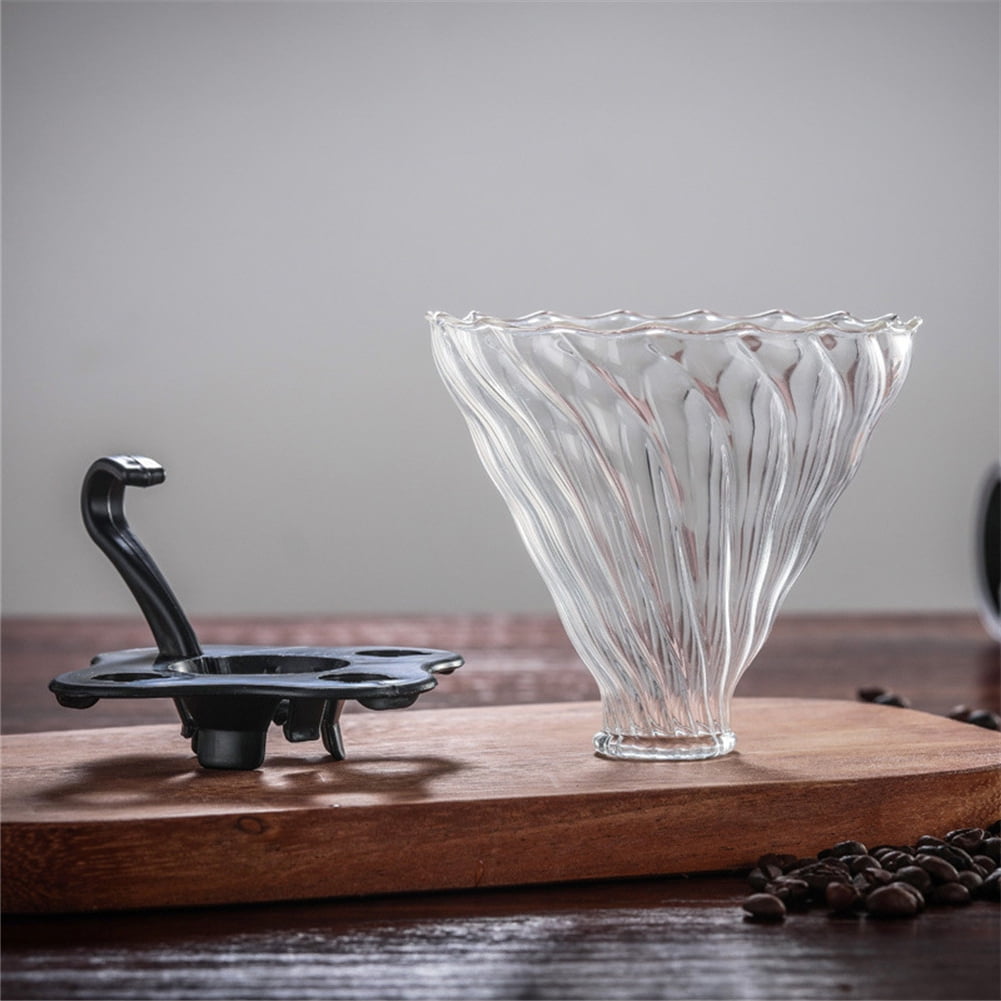 Glass Coffee Filter Coffee Maker Filter Funnel Coffee Dripper with