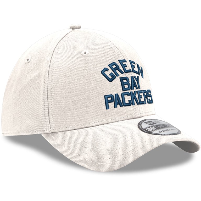 New Era Men's New Era White Green Bay Packers Team White Out 39THIRTY Flex  Hat