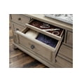 thumbnail image 2 of Home Elegance 2259GY-5 40 x 18 x 65 in. Bethel Dresser with Hidden Drawer - Gray, 2 of 3
