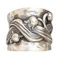 thumbnail image 2 of FENGGHAO Mothers Day Ring Size 6 Silver Tone Natural Turquoise and Cubic Zirconia Gemstone Metal Band Jewelry Gift for Mom, 2 of 2