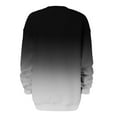 thumbnail image 5 of RQYYD Gradient Tie Dye Oversized Crewneck Sweatshirts for Women Long Sleeve Color Block Sweater Casual Loose Winter Striped Pullover Tops Black S, 5 of 5