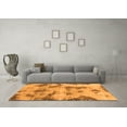 thumbnail image 3 of Ahgly Company Indoor Rectangle Abstract Orange Modern Area Rugs, 3' x 5', 3 of 4