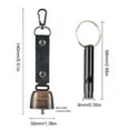 thumbnail image 2 of Yucurem Bear Bell with Emergency Whistle Set Loud Bear Bell for Bear Deterrent Essential for Adventure (Black), 2 of 10