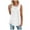 White, variant on VEKDONE Women's Sleeveless Tank Tops Trendy Lace Patchwork Pleated Tanks Summer Loose Plus Size Tunics Tops Solid Color Crewneck Lounge Vests Army Green 3X-Large