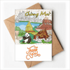 Thailand Chiang Mai Panda Temple Thank You Cards Envelopes Blank Note