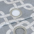 thumbnail image 3 of 84â€ Silver Interlock Pattern Window Curtain Panel, 3 of 3