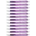 thumbnail image 3 of ExpressDesigns™ - Your Name or Imprint on our Custom Printed Addison Ballpoint Pen - Rubber Grip For Writing Comfort And Control, black ink, medium point - 12 Pack (Purple), 3 of 4