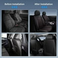 thumbnail image 6 of DIKSOAKR Car Seat Cover Fit for Toyota 4Runner 2003-2024 2025:Faux Leather Seat Protector Waterproof Anti-Slip Premuim Auto Interior Accessories(Red Line),Front Seat(2 Seats), 6 of 7