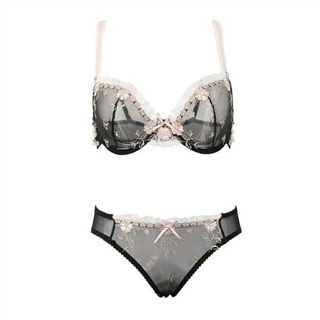 

Varsbaby Women s Bra and Panties Lingerie Sets See Through Underwear Set