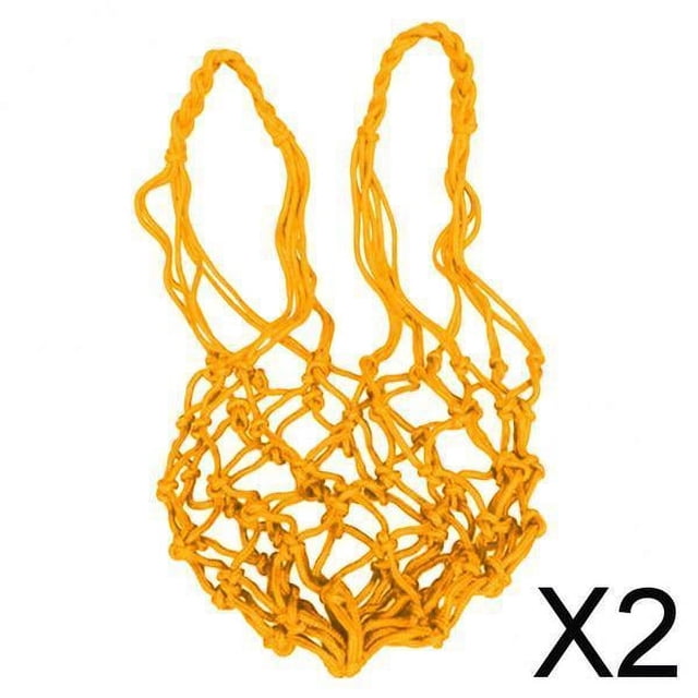 2x Bolsas de Transporte de Red de Baloncesto Portátiles, Entrenamientos Deportivos, Fútbol, Voleibol, Bolsas de Soporte, Accesorios de Equipo 2 piezas
